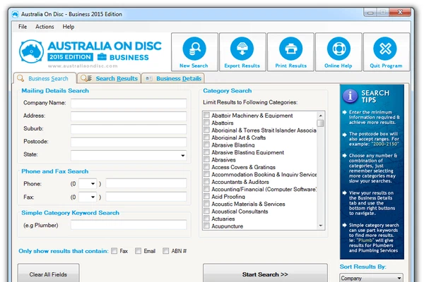 Australia on Disc Business Edition