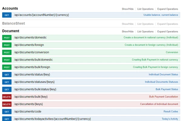Business Online Api